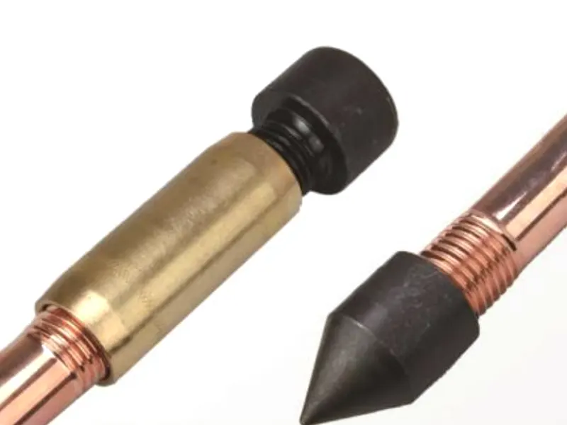 Combined copper-clad steel grounding rod