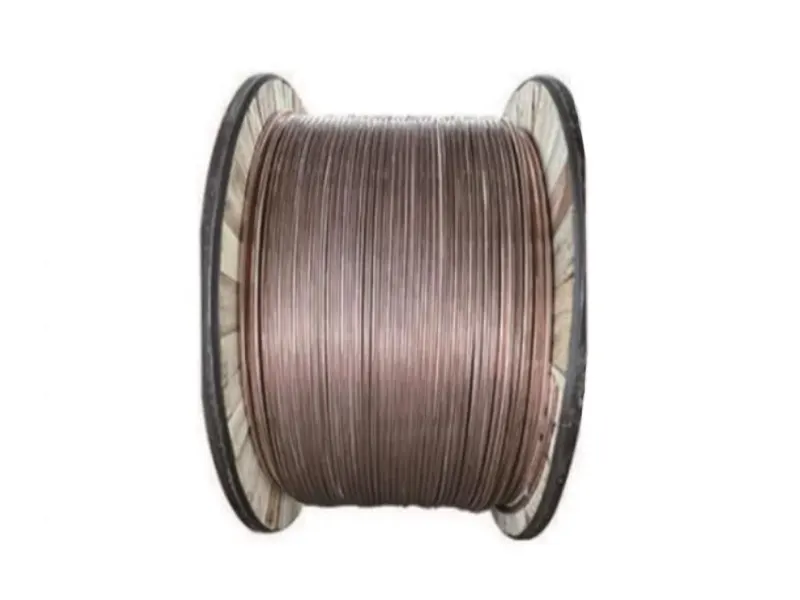 Horizontal continuous casting copper-clad steel round wire