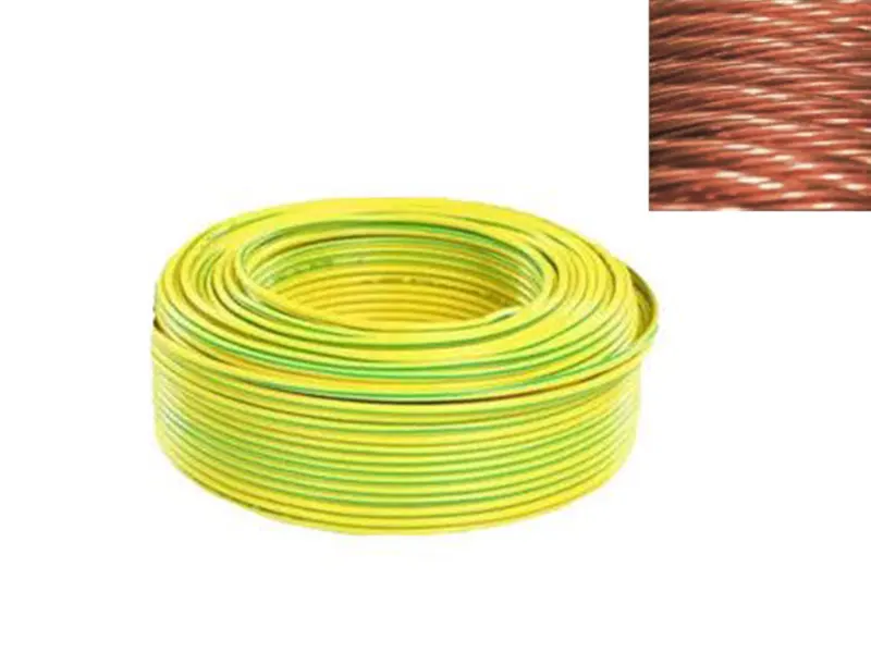 Yellow-green horizontal continuous casting copper-clad steel strand